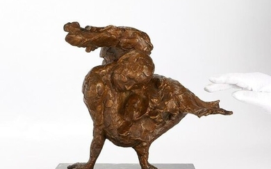 Paul Granlund "Sleeping Phoenix" Bronze Sculpture