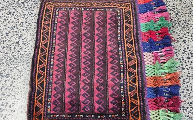 Persian hand knotted pure wool tribal Kilim cushion cover 130 x 65cm