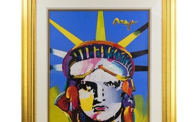 Peter Max (American b.1937) Delta Liberty Painting