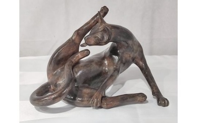 Pierre Chenet (Frankreich 20.Jh.) "Katze" Bronze