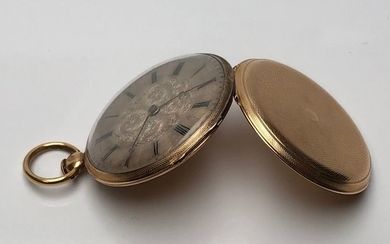 Pocket watch in yellow gold 750 thousandths 1819-1838,...