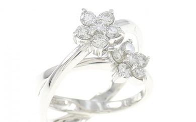 Ponte Vecchio Flower Diamond Ring 0.41CT