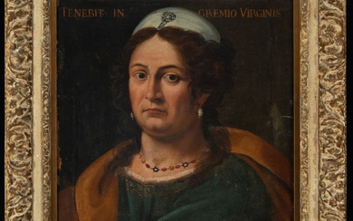 Portrait décoratif de sibylle , Italie du Nord, école bolonaise de la fin du XVIe...