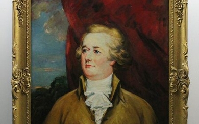 Portrait of Alexander Hamilton, Oil on Canvas