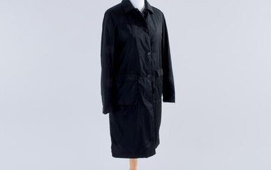 Prada, a black nylon winter coat