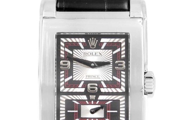 ROLEX - A Cellini Prince 18ct white gold gentleman's manual wind wristwatch, ref. 5443/9.