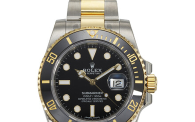 ROLEX, REF. 116613LN, SUBMARINER, A FINE STEEL AND 18K YELLOW GOLD WRISTWATCH WITH DATE