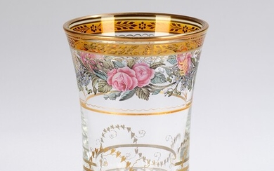 A Beaker (“Ranftbecher”) with Roses and Forget-Me-Nots, Austria, c. 2000