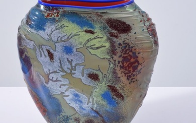 Rare William Morris PETROGLYPH Vase/Vessel