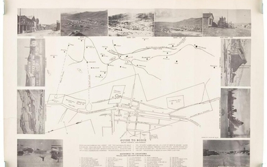 Rare guide map to ghost town of Bodie