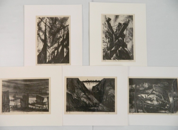 Richard Florsheim 5 lithographs