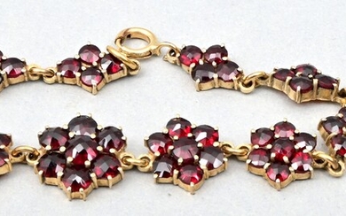 Ring + Armband, Granat / Garnet Ring and bracelet