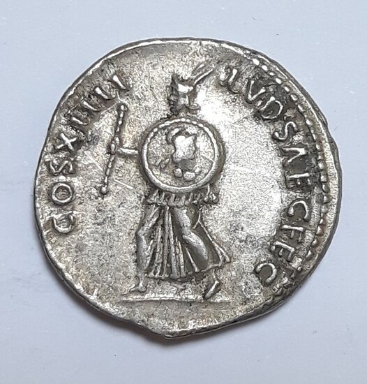 Roman Empire - AR Denarius, Domitian, Augustus (81-96). Rome 88 - Herold- Silver