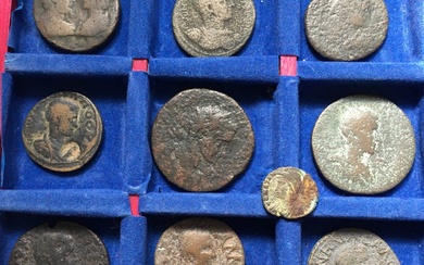 Roman Empire (Provincial). Group of 10 coins: different emperors and provinces - large sestertius / medal size coins!