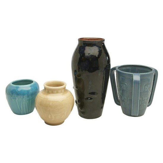 Rookwood Pottery vases, group of four