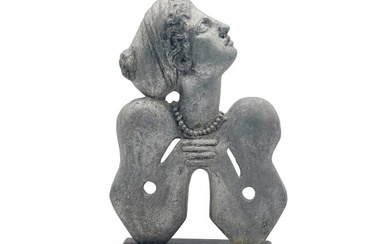 Rosa Eliou. Cast Metal Figural Sculpture