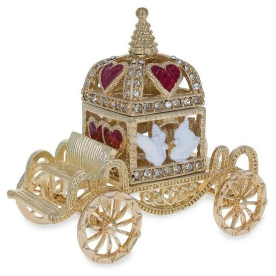 Royal Coronation Coach with Doves Trinket Jewel Box