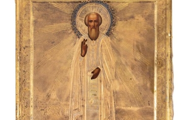 Russia, St. Sergius of Radonezh, Icon, 19th/20th Century