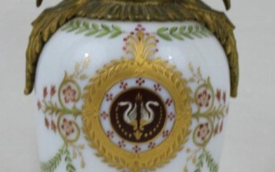 Russian Bronze, Enameled Porcelain Cabinet Vase