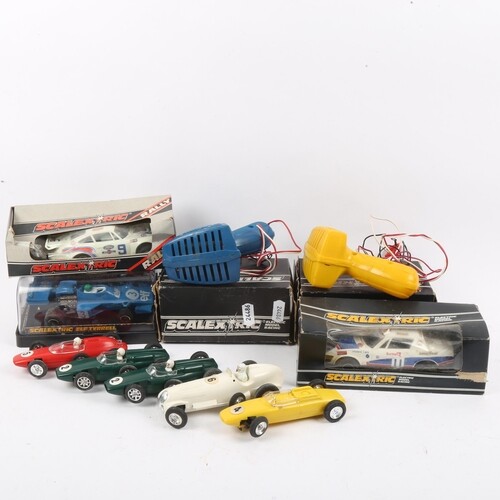 SCALEXTRIC - various Vintage model racing cars, including C1...