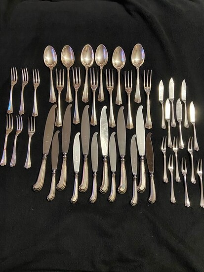 San Marco Venice cutlery (42) - .800 silver - Italy - Second half 20th century