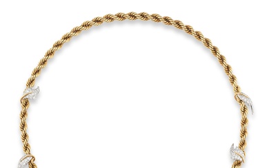 Schlumberger for Tiffany & Co., Gold and diamond necklace