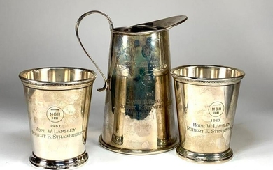 Schroth Sterling Pitcher Two Julep Cups