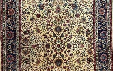 Semi Antique Persian Hand Knotted Rug, Pictorial