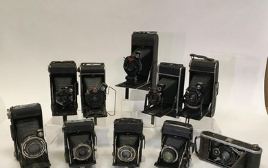 Set of 11 FOLDINGS A FILM cameras