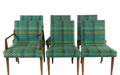 Set of Six John Widdicomb Modern Dining Chairs