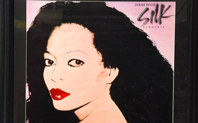 Signed Andy Warhol Diana Ross Silk Electric Poster