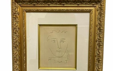 Signed Pablo Picasso (Spanish, 1881-1973) Etching Pour