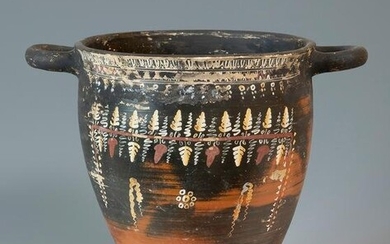 Skyphos; Greece, Gnathia, 4th century BC. Ceramics. It