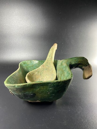Spoons - Pottery - China - Han Dynasty (206 B.C.- 220 A.D.)