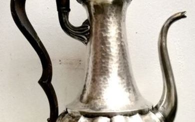 Superb Turkish coffee pot - .800 silver - Italy - Mid 20th century