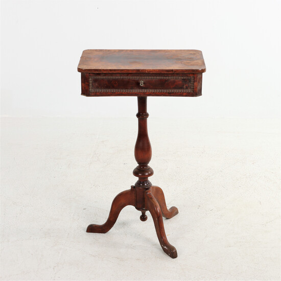 TABLE with drawer, second half of the 19th century.