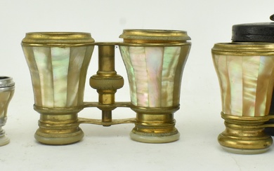 THREE PAIRS OF 19TH CENTURY MOTHER OF PEARL OPERA GLASSES