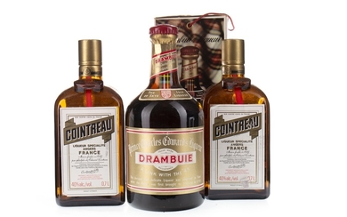 TWO BOTTLES OF COINTREAU AND ONE DRAMBUIE