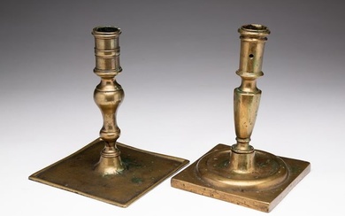 TWO EARLY CANDLESTICKS.