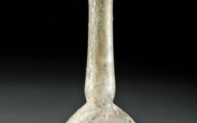 Tall Roman Glass Bottle - Lovely Iridescence