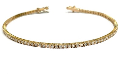 Tennis bracelet Rose gold Diamond (Natural)