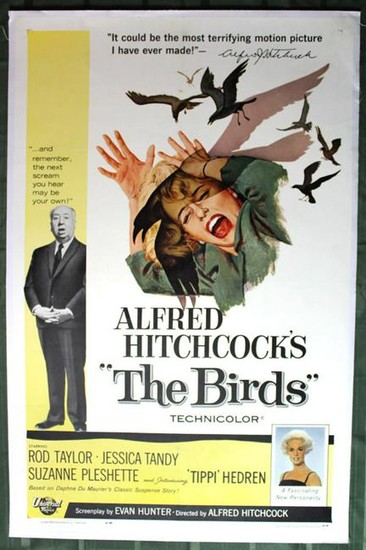 The Birds (1963) 1 Sheet Movie Poster