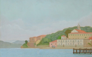 The gulf of La Spezia, 1946, Antonio Donghi (Roma , 1897 - Roms, 1963)