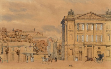 Théodore JUNG (1803-1865) Hôtel de Crillon et hôtel Grimod de La Reynière place de la...