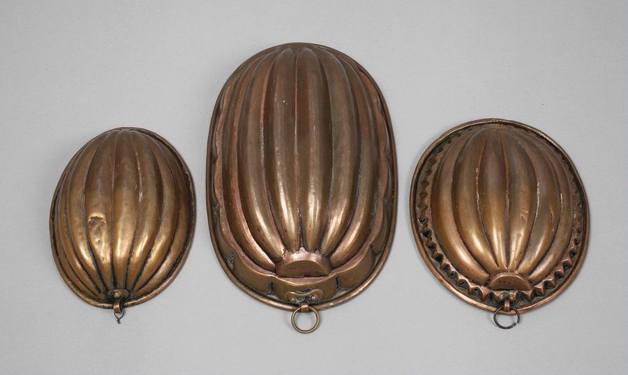 Three copper shapes
