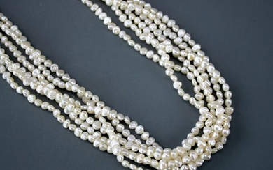 Tiffany - 18 kt. Freshwater pearls, Yellow gold - Necklace