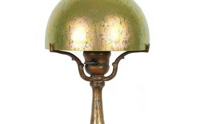 Tiffany Studios Patinated Bronze Lamp 606