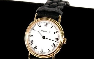 Tiffany & CO 18k YG 33mm X-Thin Roman Watch