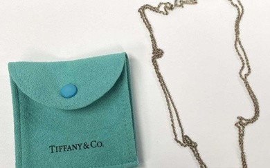 Tiffany & Co. Infinity Pendant With Double Chain Necklace .925...