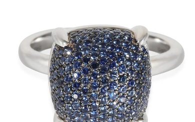 Tiffany & Co. Paloma Picasso Sugar Stack Blue Sapphire Ring in 18k White Gold